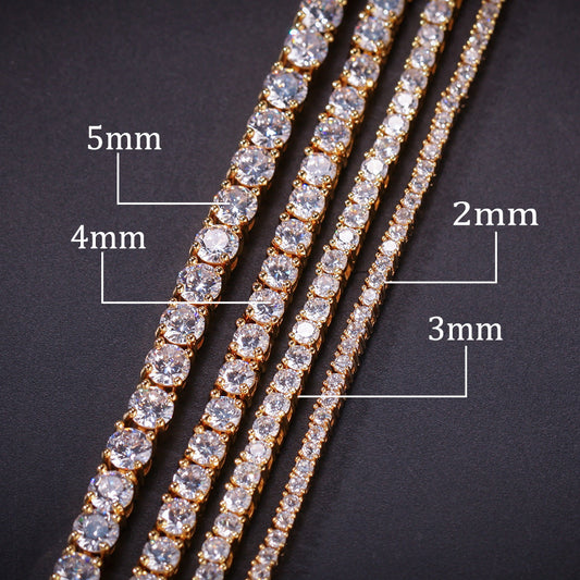 Hip-Hop Zircon Tennis Bracelet
