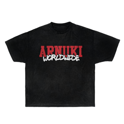 Arnuki Takeover Streetwear Tee Black Cotton True To Size Graphic Tee For Everyday Street Style