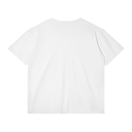 HEAR Streetwear Tee White Cotton T Shirt Classic Fit 180 GSM DTG Print