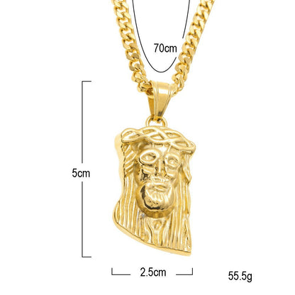 Hip Hop Winged Angel Pendant Necklace