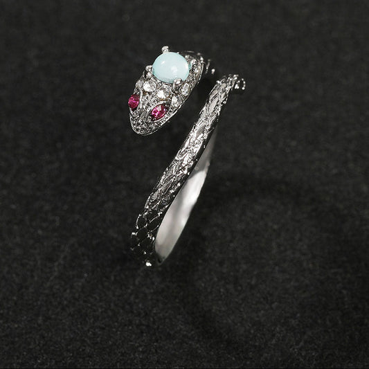 Zircon snake open ring